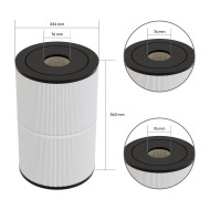 Cartouche filtrante piscine Hayward CX850RE / 90851 / C-9485 / PA85