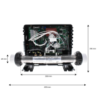 Komplettes Balboa BP8-Steuerungssystem (3 kW) mit SpaTouch 3 Bedienfeld