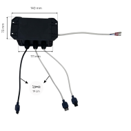 LED-Steckerbox - JCT BOX WC-25 / Balboa 20-5920