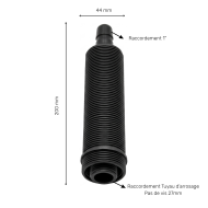 Ablassventil 1'' (27 mm) mit internem mechanischem Anschluss