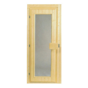 Wood door for sauna
