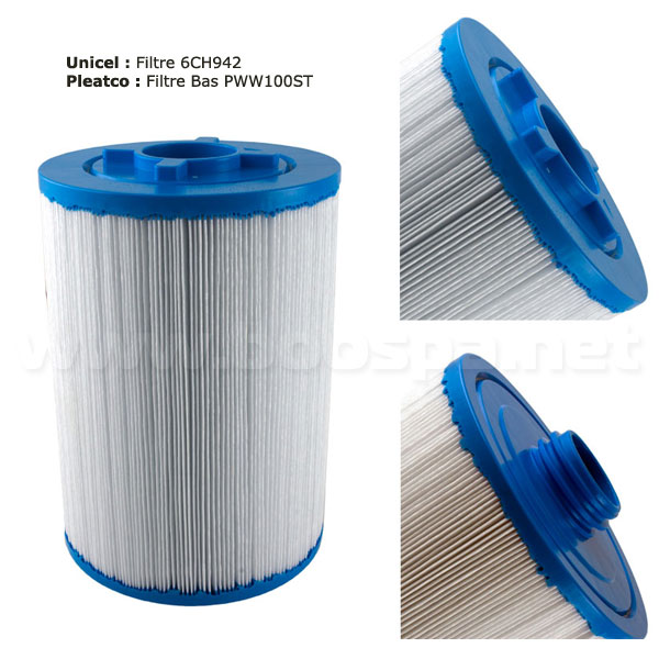 Filtre spa PWW100ST (la paire) - 6CH-941 + 6CH-942 - 6TP-941 + 6TP-942
