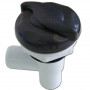 Waterfall Flow-Control Valve 1 Inch Wave Shaped / Black ABS