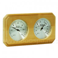 Thermomètre Hygromètre bois pour sauna