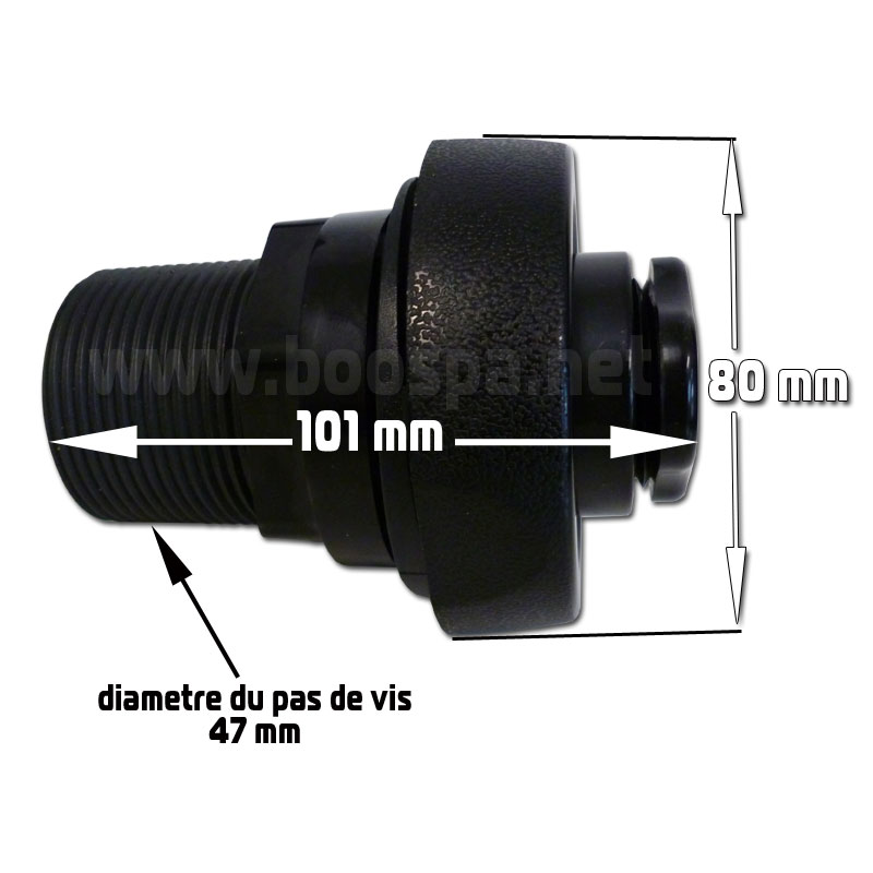 Vanne de vidange 1'' (33mm) à bague rotative
