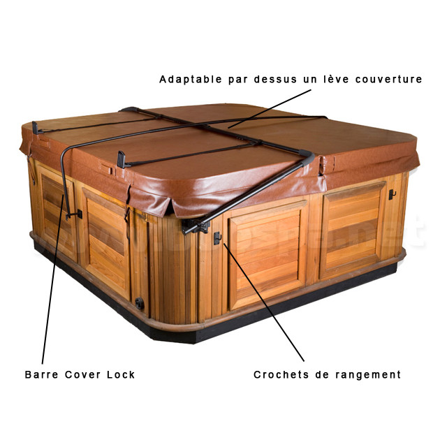 Kit De 4 Clips De Fixation Pour Couvercle De Spa/jacuzzi - Avec Loquets, Vis, Clés Et Boucles, Réparation Et Sécurité
