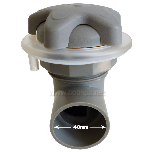 Jazzi Lotus 1.5'' Grey Diverter Valve LED