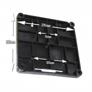 Universal anti-vibration plate for pump