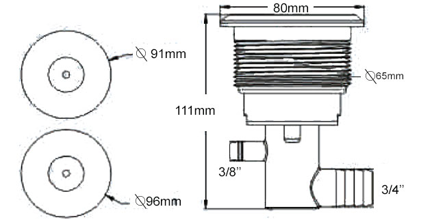 Douille 3.5 pouces LVJ