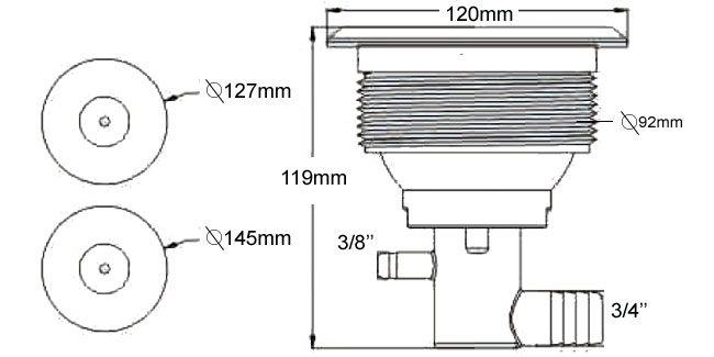 Dimensions Douille 5