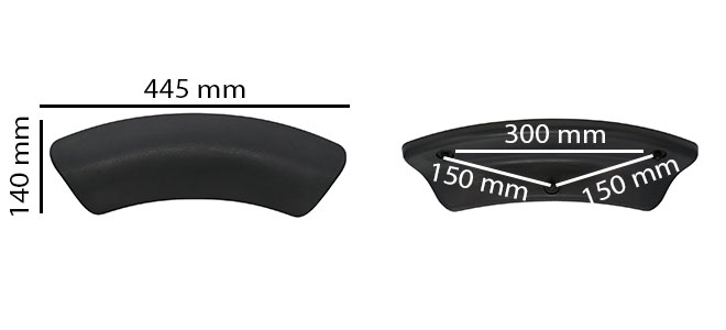 ka133 replacement head support dimensions for spa