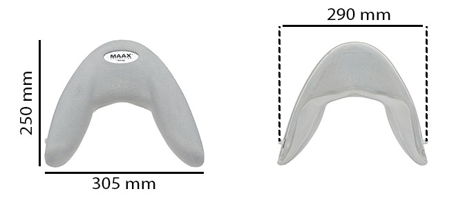 headrest dimensions for Maax spas