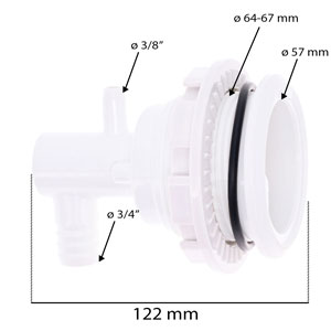 socket for 3.5-inch spa nozzle