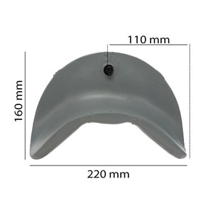 HUA1 headrest dimensions for spa