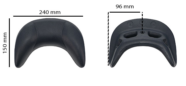 Dimensions Headrest for DELUXE Spas