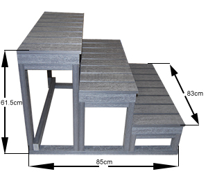 Dimensions escalier 3 marches