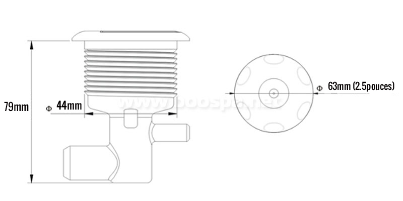 illustration buse 2.5 pouces