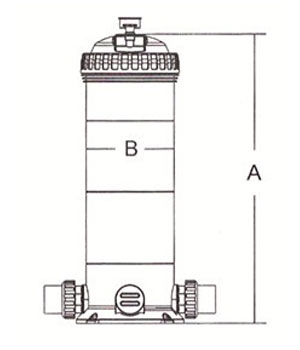 Schéma dimensions sytème de filtration CF